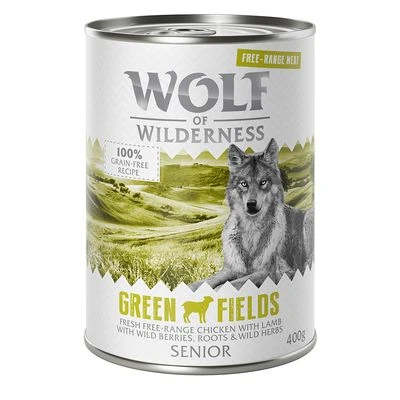 Sparpaket 12 X 400 G Wolf Of Wilderness SENIOR "Freiland-Fleisch" 4 Sparpaket 12 X 400 G Wolf Of Wilderness SENIOR "Freiland-Fleisch" – Bild 4