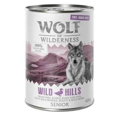 Sparpaket 12 X 400 G Wolf Of Wilderness SENIOR "Freiland-Fleisch" 2 Sparpaket 12 X 400 G Wolf Of Wilderness SENIOR "Freiland-Fleisch" – Bild 2
