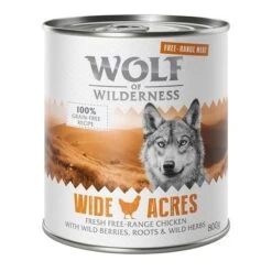 Wolf Of Wilderness 6 X 800 G - "Freiland-Fleisch" Single Protein -Angebote Hunde Moden Store wow freerange wideacres 800g 1000x1000 1 9 1