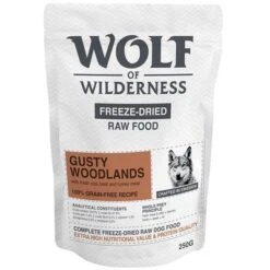 Wolf Of Wilderness "Gusty Woodlands" Rind, Kabeljau & Truthahn 15 Wolf Of Wilderness "Gusty Woodlands" Rind, Kabeljau & Truthahn -Angebote Hunde Moden Store wow freezedried gusty woodlands 250g 1000x1000 8