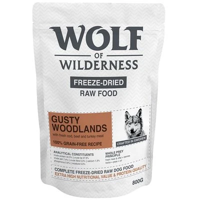 Wolf Of Wilderness "Gusty Woodlands" Rind, Kabeljau & Truthahn 1 Wolf Of Wilderness "Gusty Woodlands" Rind, Kabeljau & Truthahn